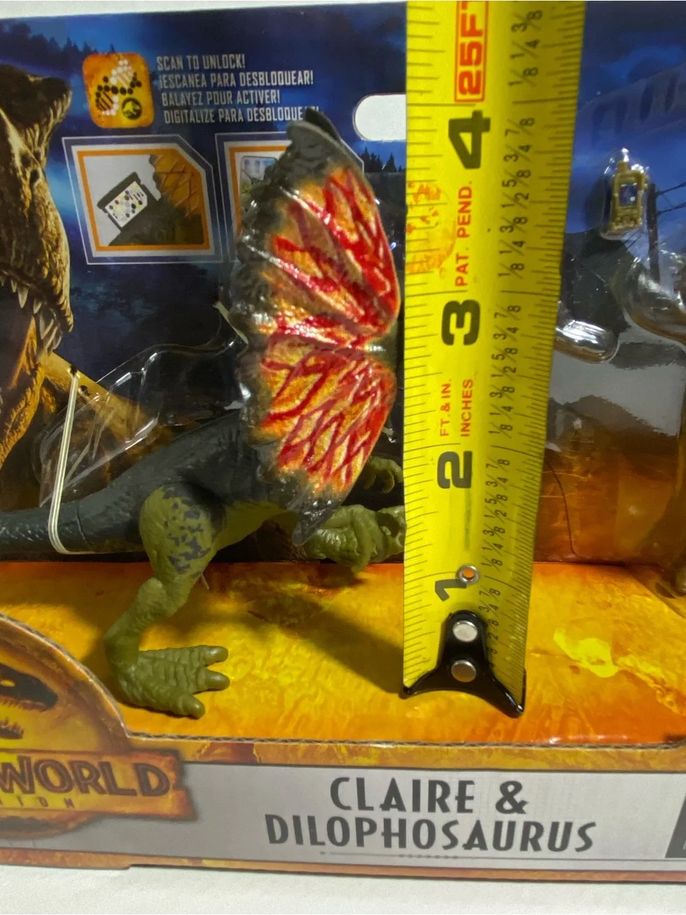 JURASSIC WORLD DOMINION CLAIRE &DILOPHOSAURUS 2021